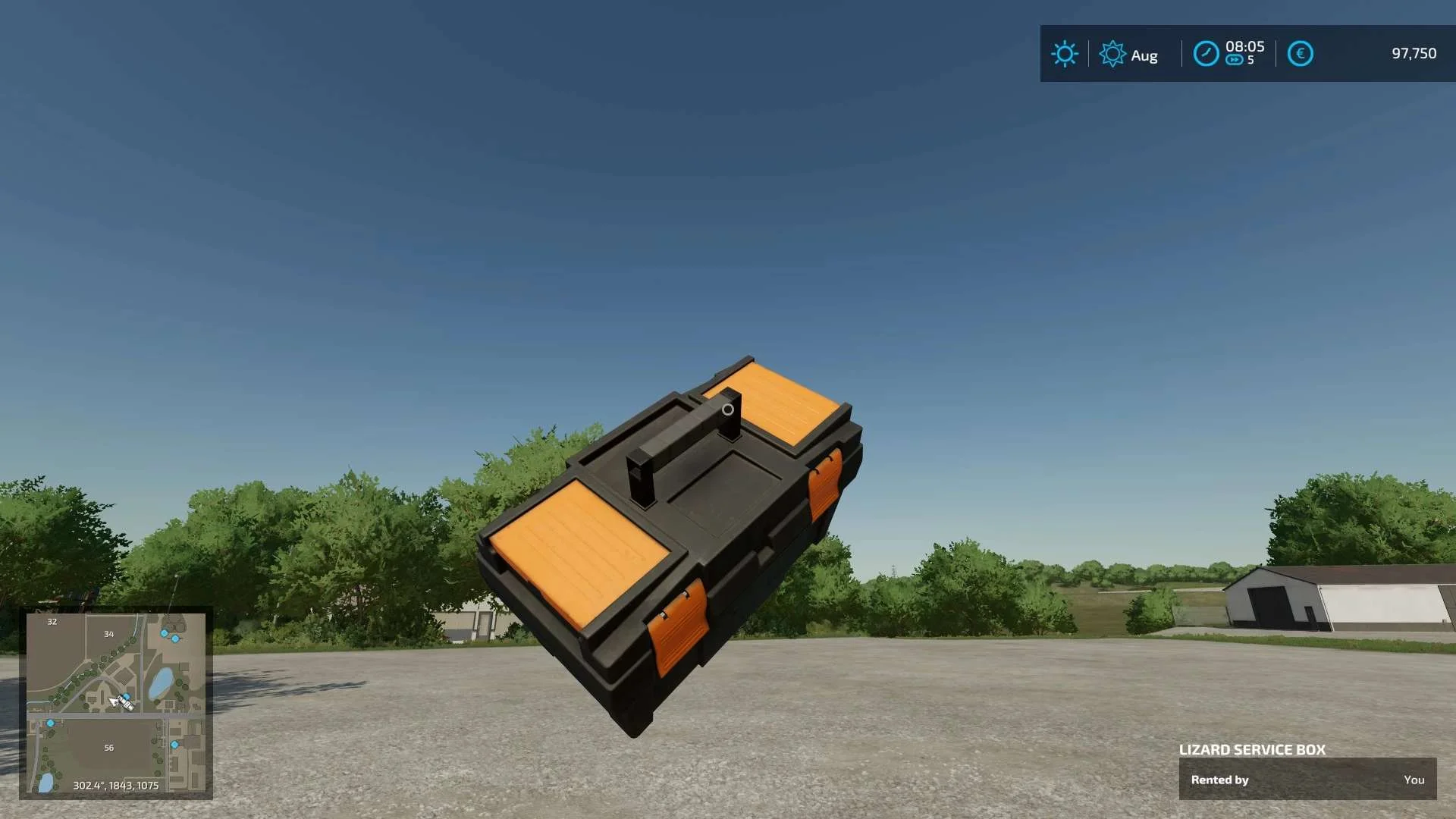 Service Box v1.0 FS22 FS22 Mod Free Download
