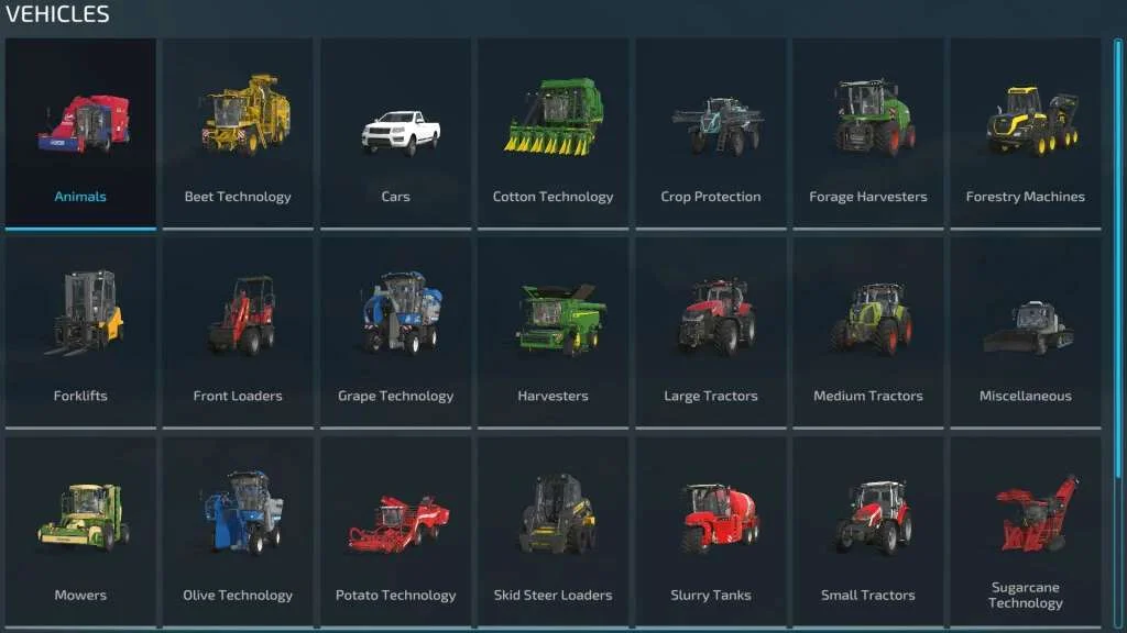 Shop Categories Sorted v1.0 FS22 FS22 Mod Free Download