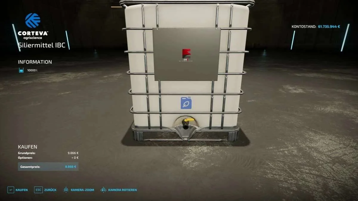 Siliermittel IBC v1.0 FS22 FS22 Mod Free Download