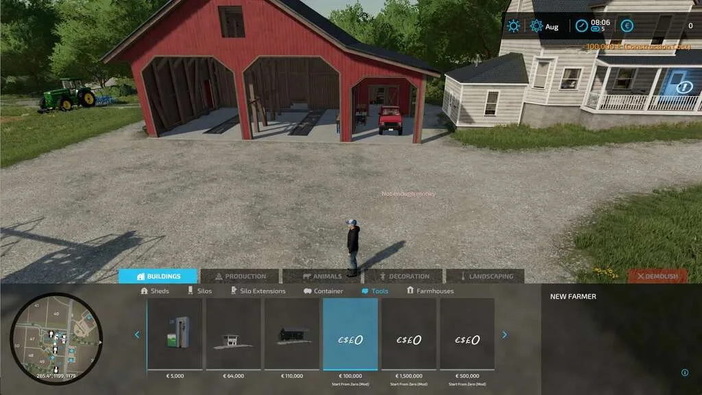 Start From Zero v1.0.1 FS22 FS22 Mod Free Download