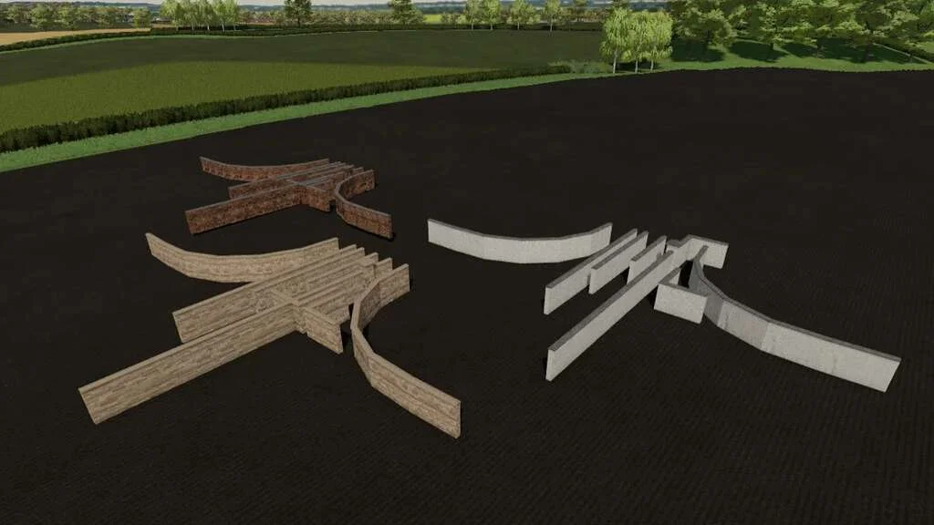 Stone Wall Pack (Prefab) v1.0 FS22 FS22 Mod Free Download
