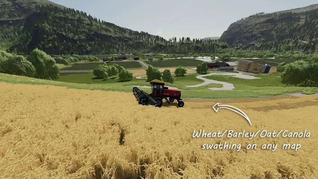 Swathing Addon v1.0 FS22 FS22 Mod Free Download