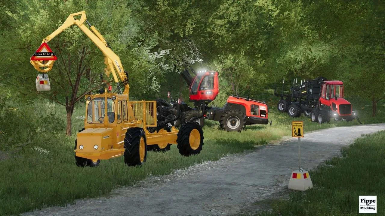 Swedish Construction Sign Pack v1.0 FS22