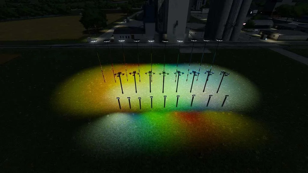 Switchable And Colored Lamp Set v1.0 FS22 FS22 Mod Free Download