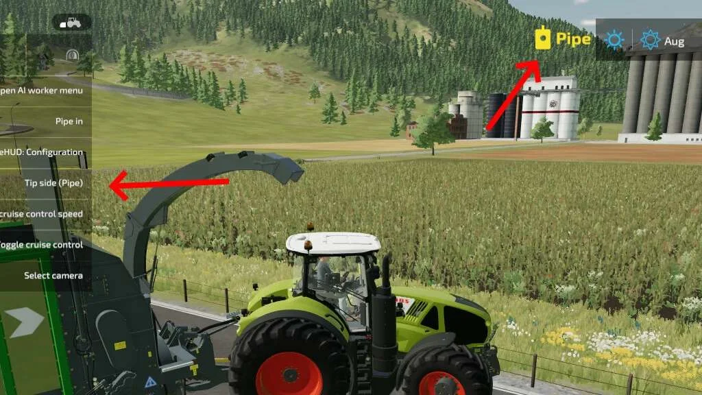 Tip Side HUD v1.0 FS22 FS22 Mod Free Download