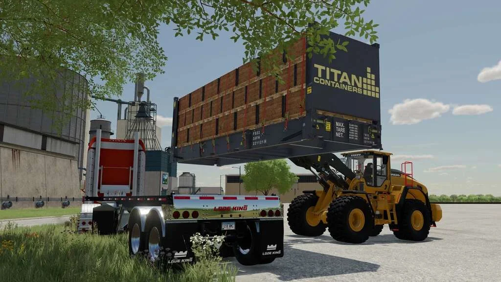 Titan Flat Rack Containers v1.0 FS22 FS22 Mod Free Download
