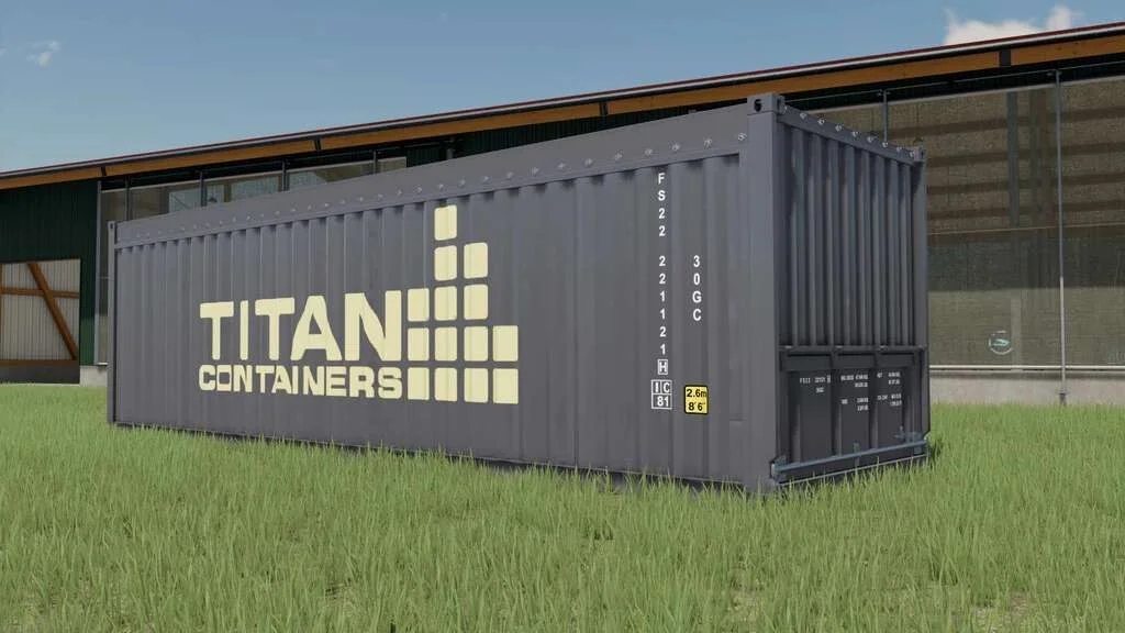 Titan Grain Containers v1.0 FS22 FS22 Mod Free Download