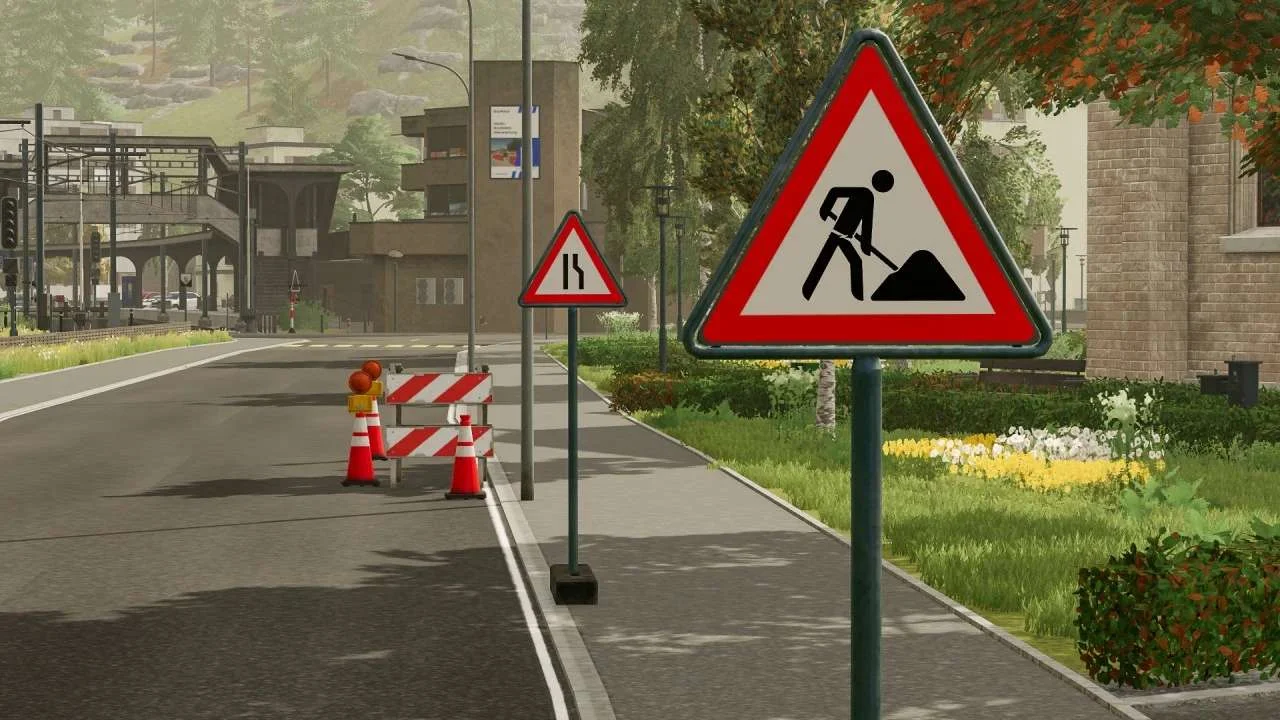 Traffic Sign Pack (portable) v1.0 FS22 FS22 Mod Free Download