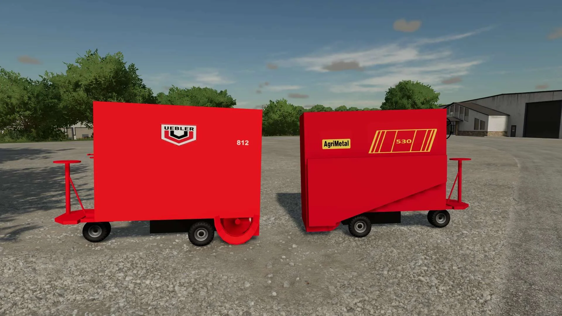 Uebler 812 and AgriMetal 530 v1.0 FS22 FS22 Mod Free Download
