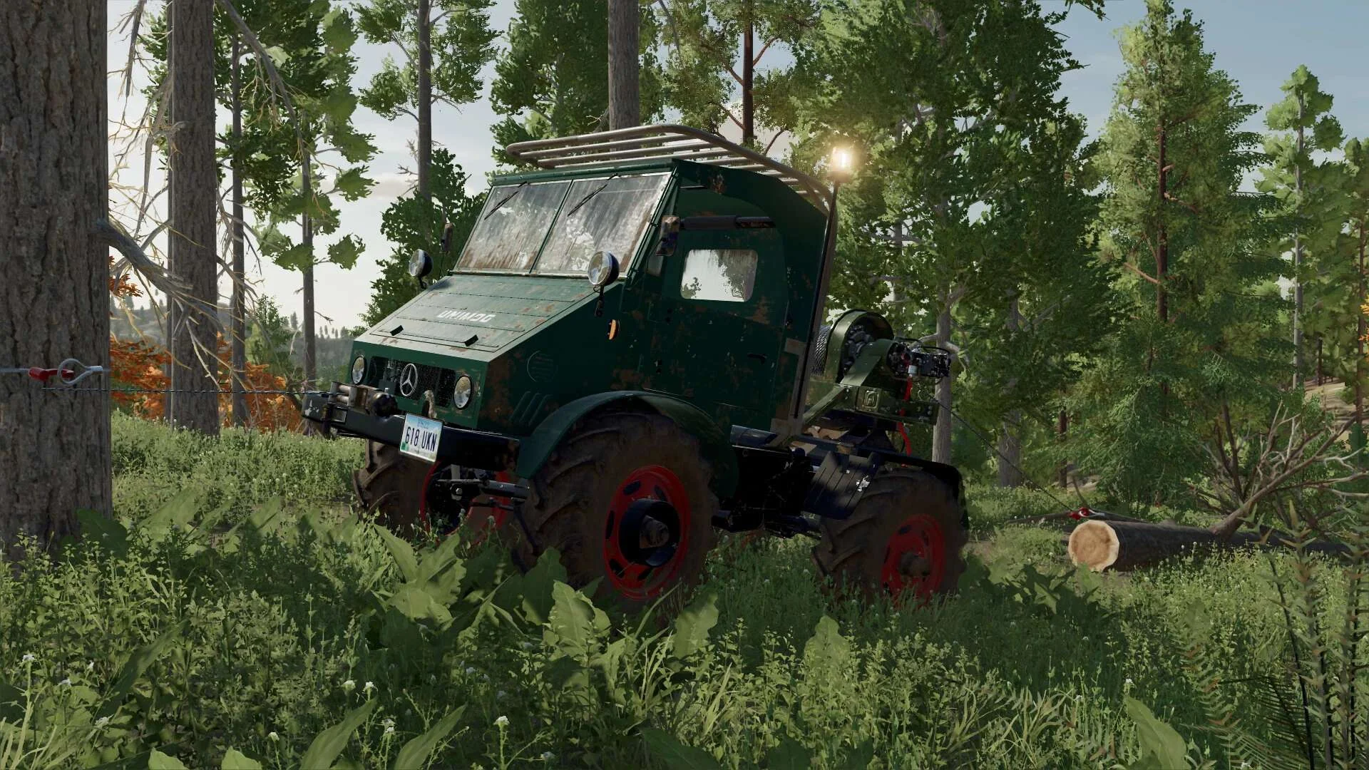 Unimog U406/411 Forstkäfig v1.0 FS22 FS22 Mod Free Download