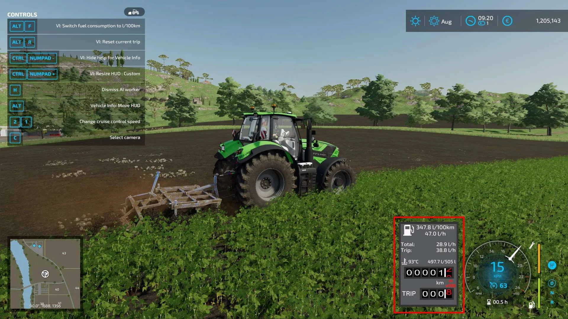 Vehicle Info v1.0 FS22 FS22 Mod Free Download