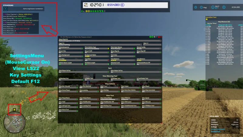 VehicleInspector V1.8 Beta FS22 FS22 Mod Free Download