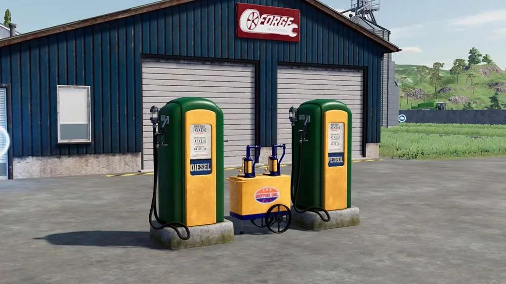 Vintage Fuel Pump v1.0 FS22 FS22 Mod Free Download