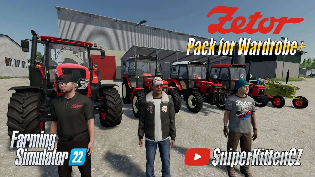 Zetor Pack (Wardrobe Plus) v1.0 FS22 FS22 Mod Free Download