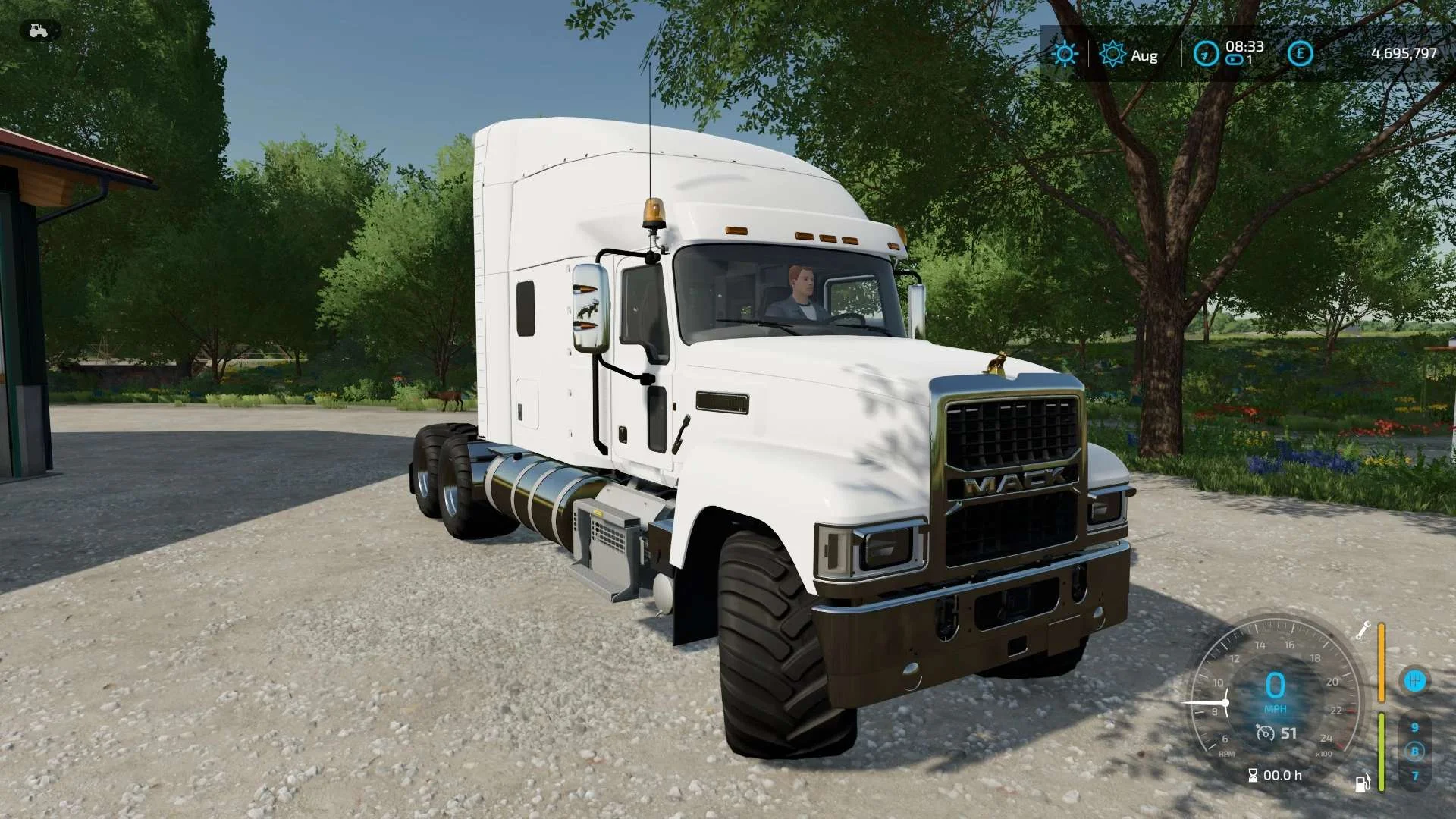 2 Mack Trucks and the Claas Cargos v1.0 FS22 FS22 Mod Free Download