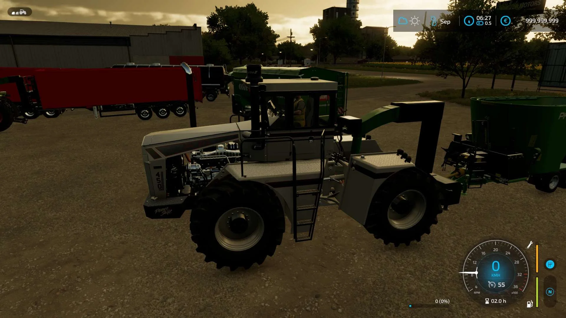 Bigbud450/claas 5000 and trailer v1.0 FS22 FS22 Mod Free Download