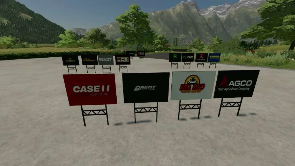 Brand Yard Signs v1.0 FS22 FS22 Mod Free Download