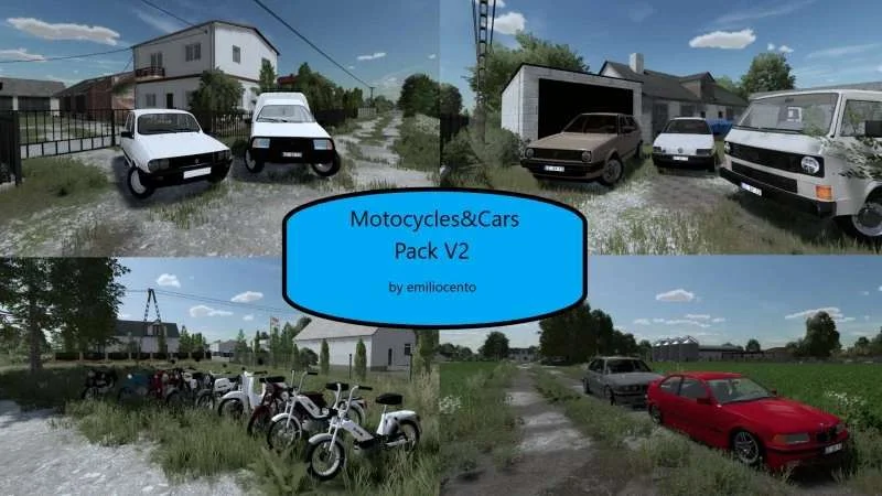 Cars & Moto Pack v2.0 FS22 FS22 Mod Free Download