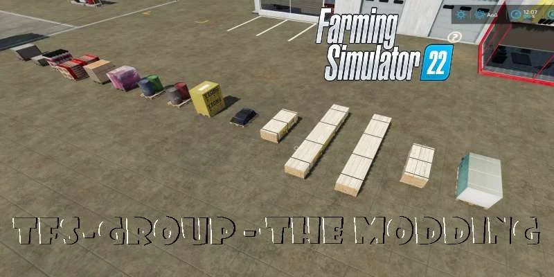 Construction pallets 02 v1.0 FS22 FS22 Mod Free Download