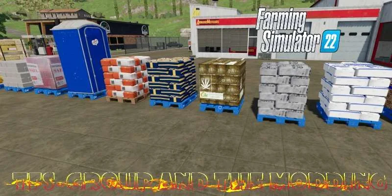 Construction pallets v1.0 FS22 FS22 Mod Free Download