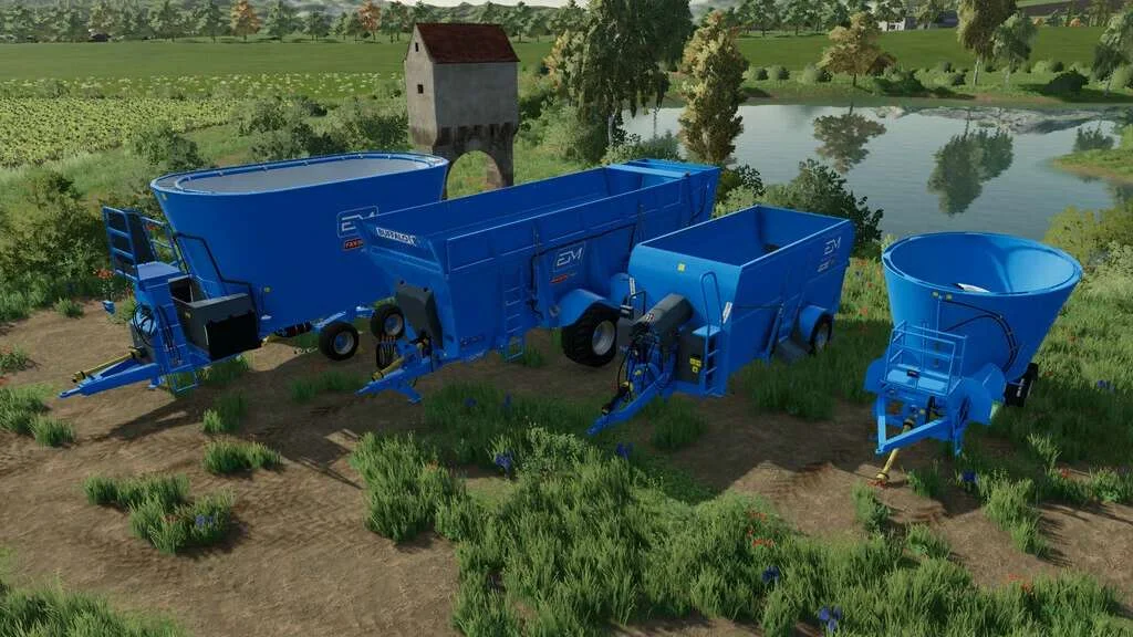 EuroMilk Forage Wagons Pack v1.0 FS22 FS22 Mod Free Download