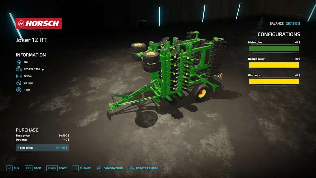 Horsch Joker 12RT Rust Edition v1.3 FS22 FS22 Mod Free Download