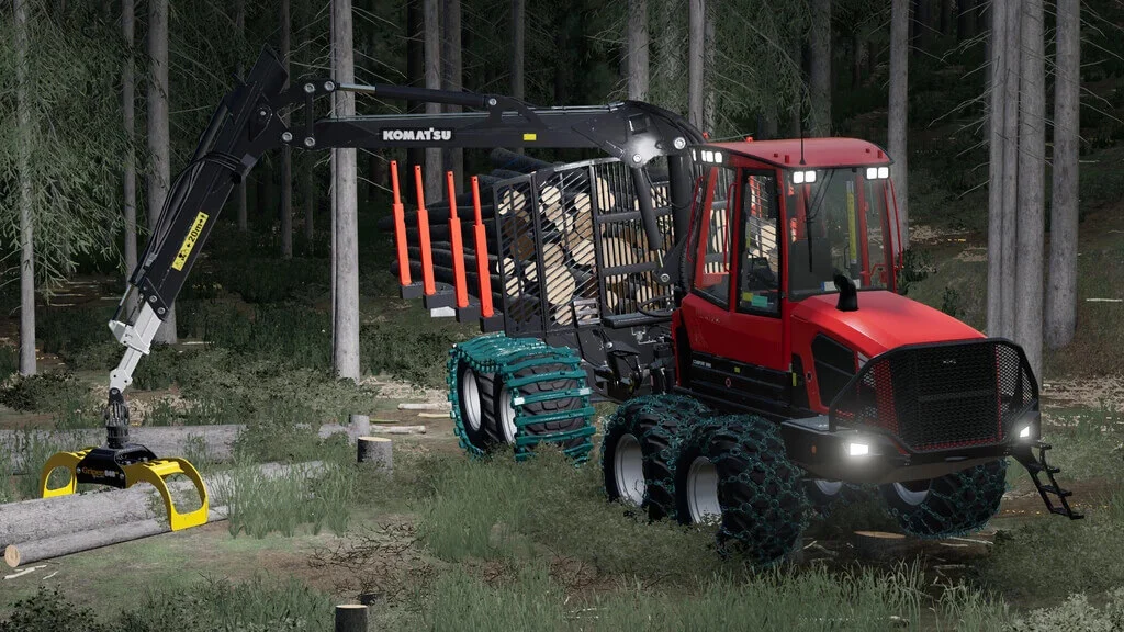 Komatsu Forwarder Pack v1.1.1 FS22 FS22 Mod Free Download