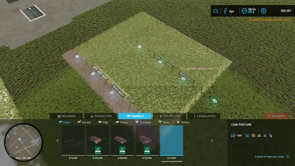 Large Cow Capacity Pen v1.6 FS22 FS22 Mod Free Download