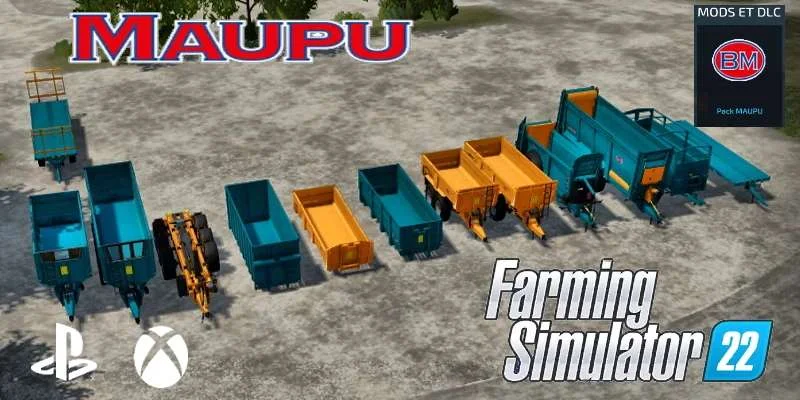 MAUPU PACK Multi Plateforme v1.0.0.1 FS22 FS22 Mod Free Download