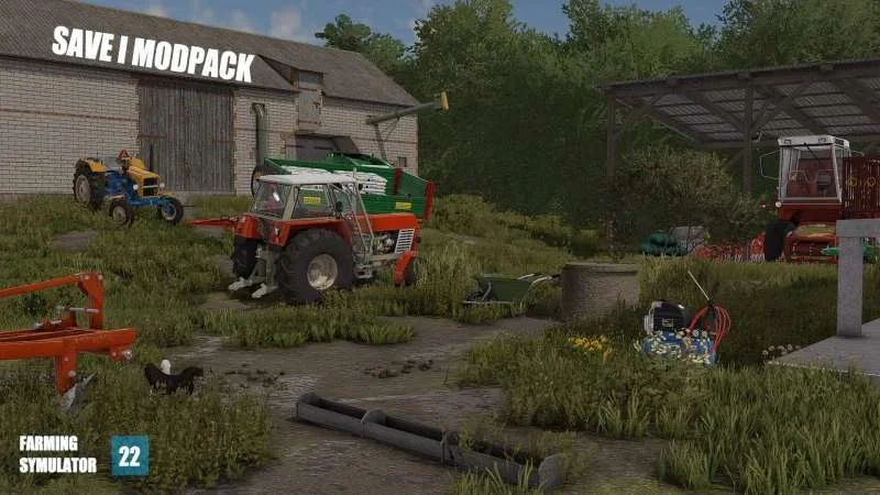 MEGA SAVE & MODPACK Połowa v1.0 FS22 FS22 Mod Free Download
