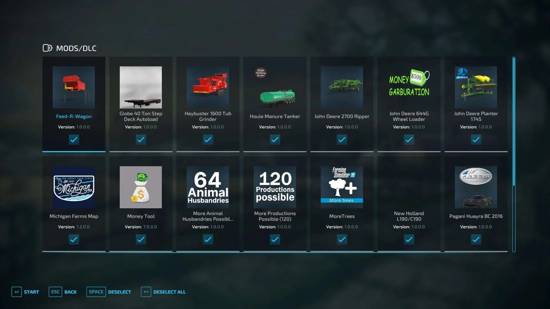 Mod collection v1.0 FS22 FS22 Mod Free Download