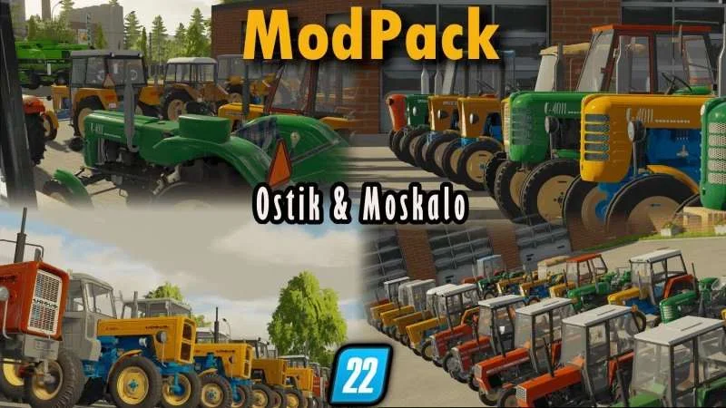 Modpack Małych Ciągników (Ursus, Massey Ferguson) v1.0 FS22 FS22 Mod Free Download