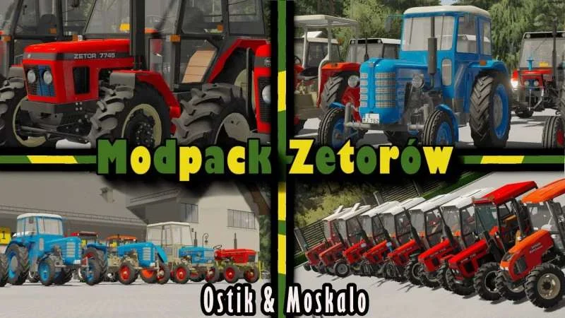Modpack of small Zetors v1.0 FS22 FS22 Mod Free Download