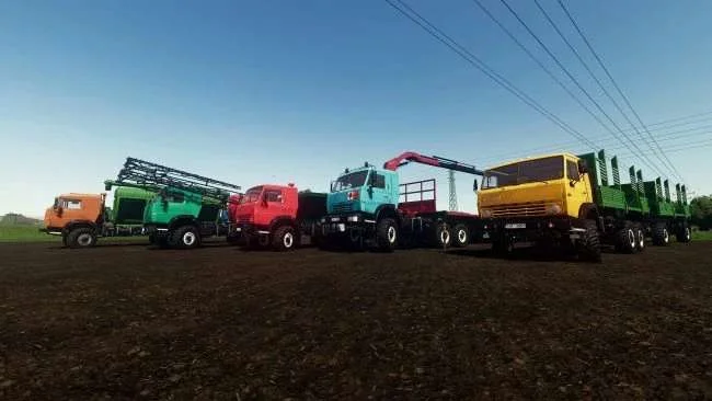 Modular Kamaz Pack v1.0 FS22 FS22 Mod Free Download
