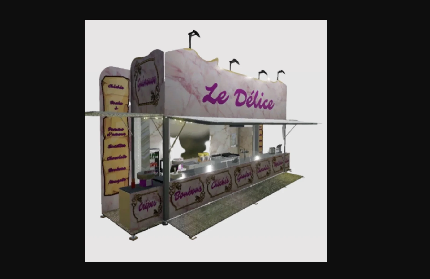 Pack delice stand v1.0 FS22 FS22 Mod Free Download