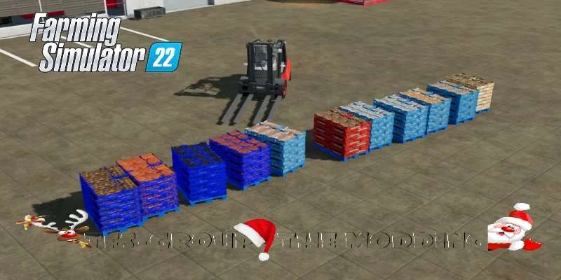 PALETTES DE PRODUITS DE LA MER v1.0 FS22 FS22 Mod Free Download