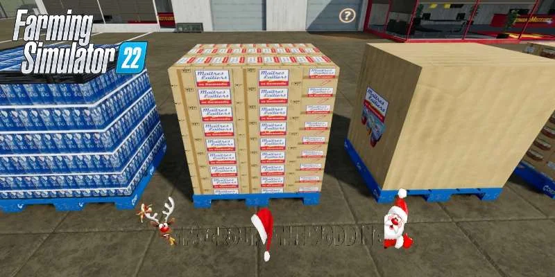 PALETTES EPICERIE v1.0 FS22 FS22 Mod Free Download