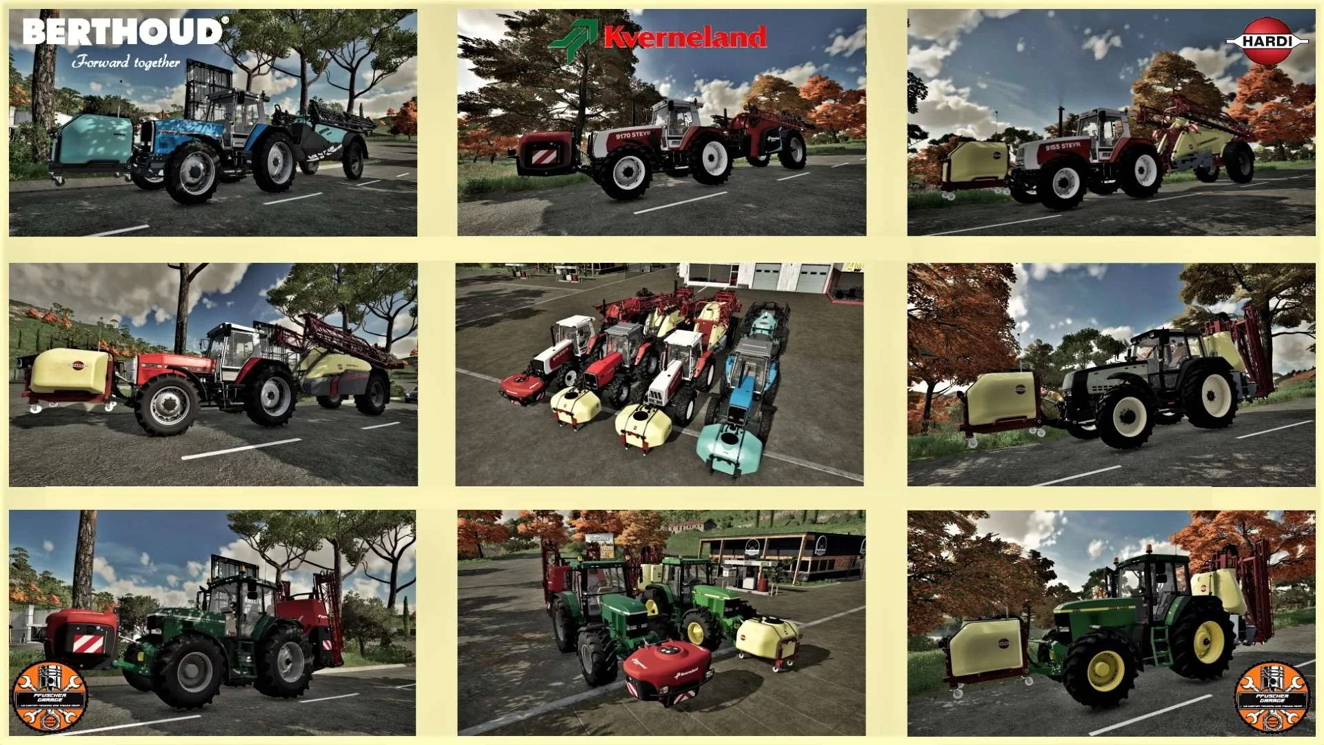 Pflanzenschutz Kverneland Hardi – Berthoud v1.0 FS22 FS22 Mod Free Download