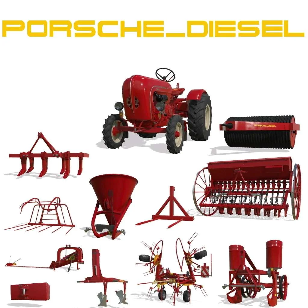 Porsche-Diesel Series Pack V2.0.0.2 FS22 FS22 Mod Free Download