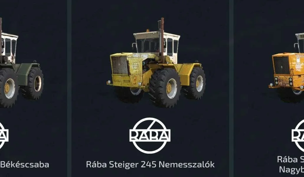 Raba Steiger pack v1.0 FS22 FS22 Mod Free Download