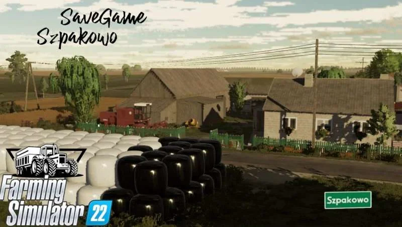 Savegame SZPAKOWO small machines v1.0 FS22 FS22 Mod Free Download