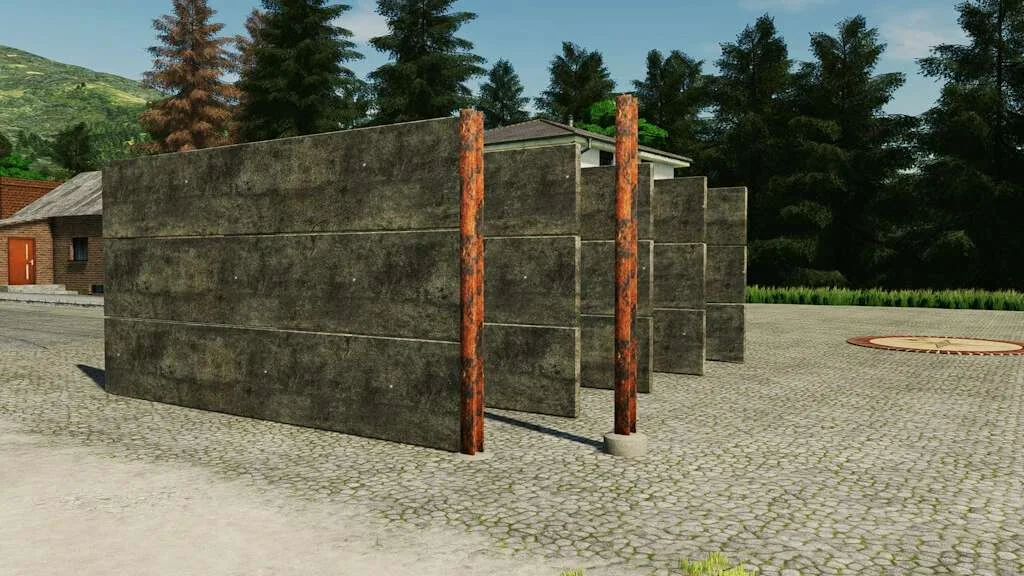 Concrete Wall Prefab v1.0 FS22 FS22 Mod Free Download