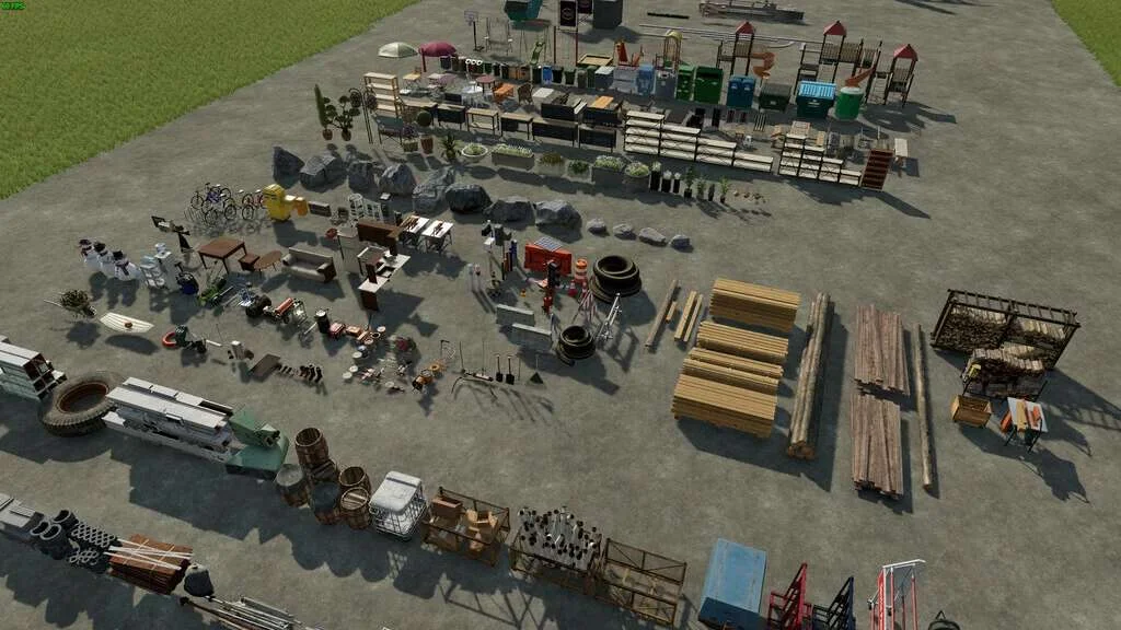 Decoration Package (Prefab) v1.0.0.2 FS22 FS22 Mod Free Download