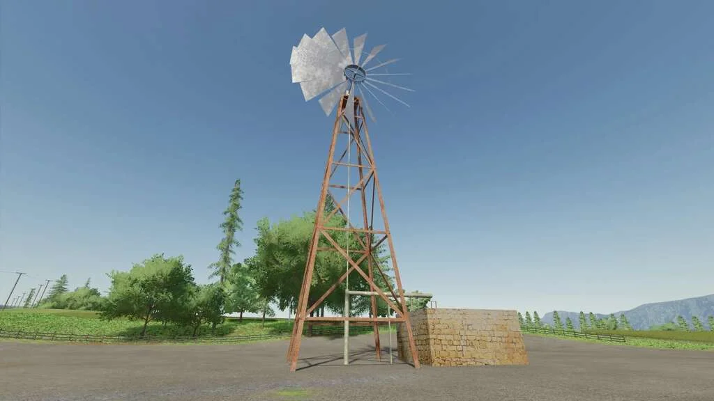 Windpump Prefab v1.0 FS22 FS22 Mod Free Download