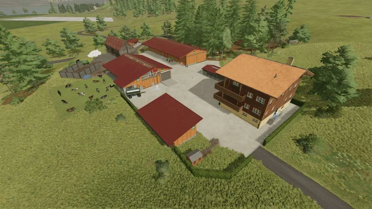 Milchviebetrieb Gruber (Erlengrat Savegame) v1.0 FS22 FS22 Mod Free Download