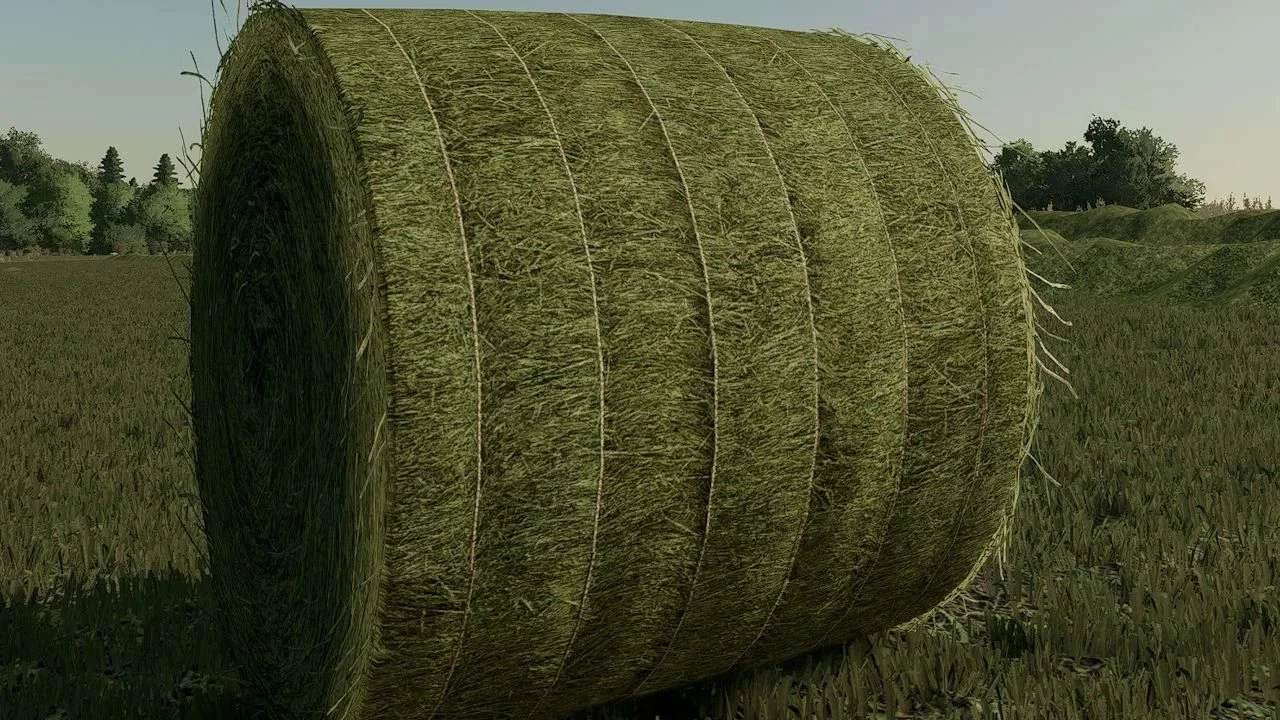 125cm string bales v1.0 FS22 FS22 Mod Free Download