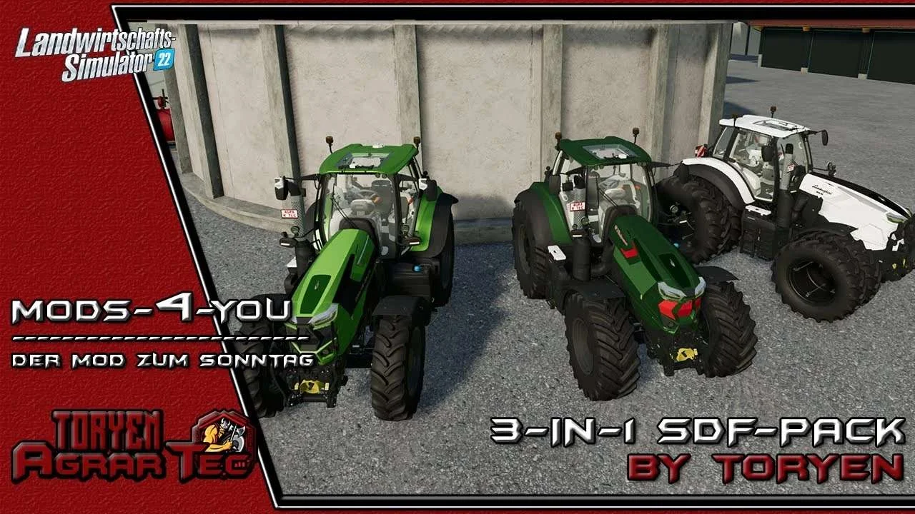 3in1 SDF-Pack Hürlimann / Deutz / Lamborghini v1.0 FS22 FS22 Mod Free Download