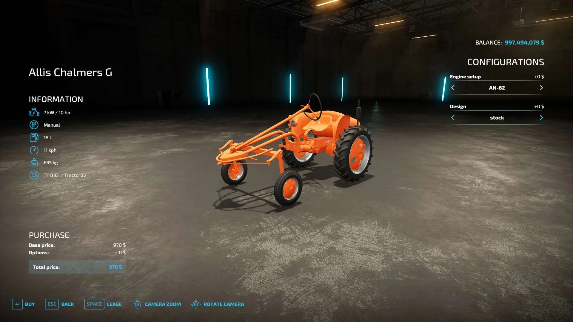ALLIS CHALMERS G V0.02 FS22