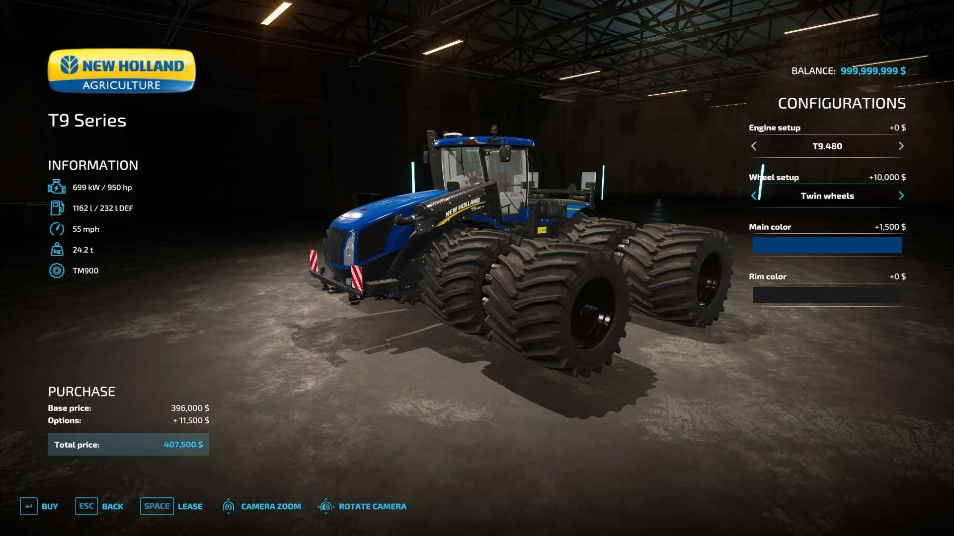 Beast Newholland T9 Series Tractor v1.0 FS22 FS22 Mod Free Download