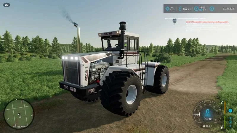 BigBud 450 v1.0 FS22 FS22 Mod Free Download